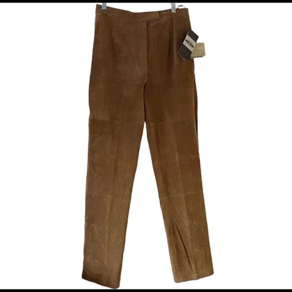 Bernardo Tan Real Suede Pants Size 8 New with tags - Picture 1 of 16